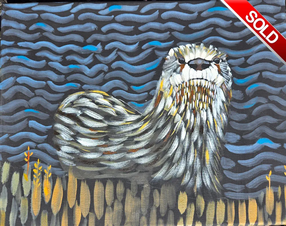 otter-painting-calgary-sold